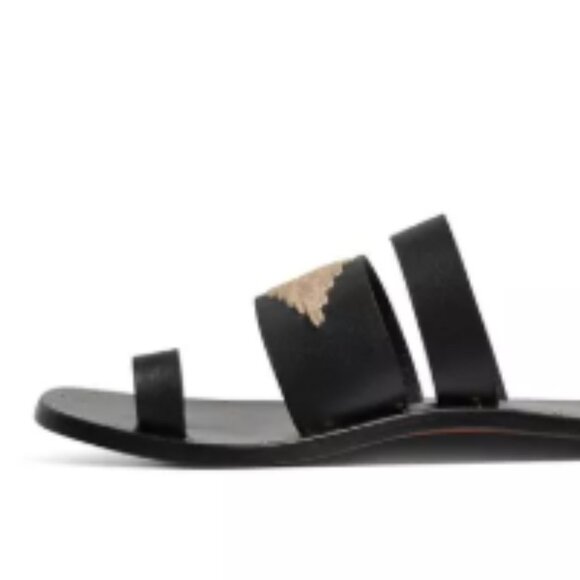 NEW BEEK Leather Brilliant Toe Ring Sandals for women 253 7T6 - Picture 7 of 9